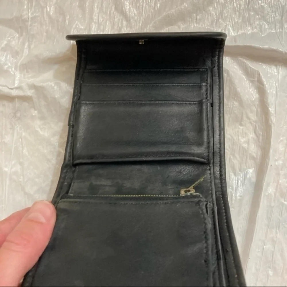 Coach vintage mini leather coin wallet